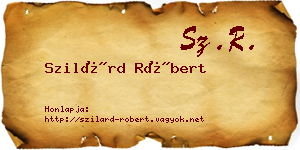 Szilárd Róbert névjegykártya